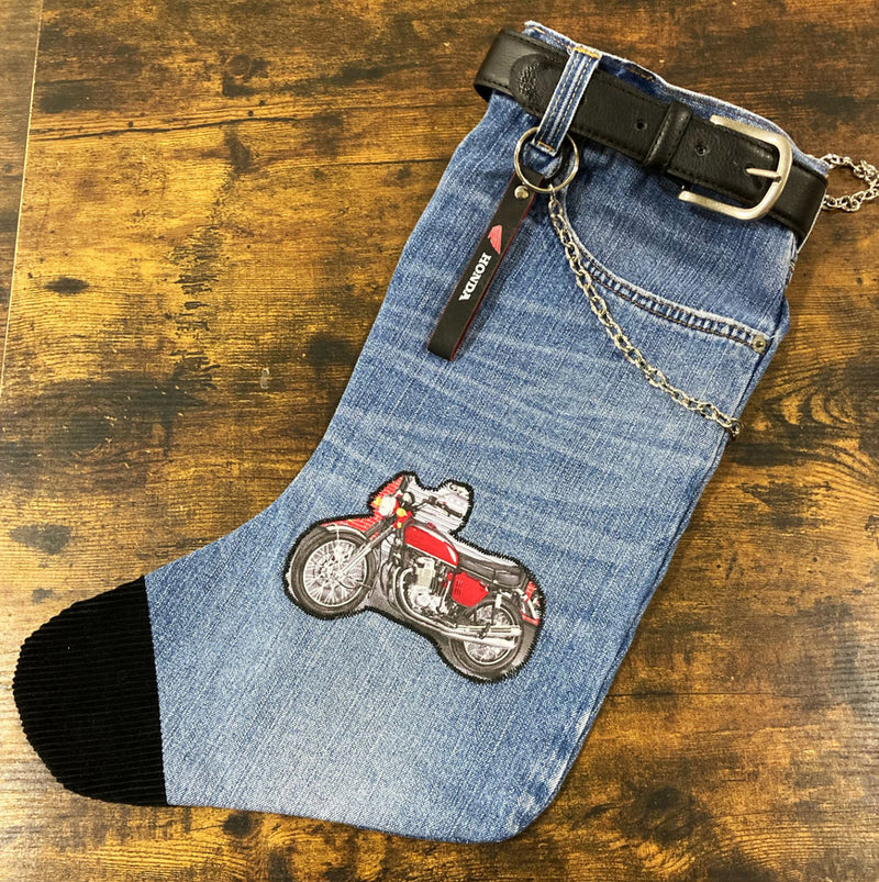 Handmade Christmas Stocking - XLmotorcycleparts