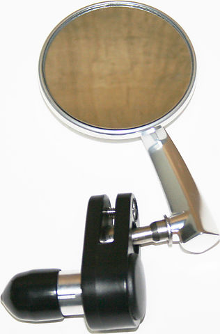 Bar End 3" Mirror ~ Polished Aluminum ~ Right Side - XLmotorcycleparts