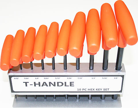 T Handle Hex Key Set (SAE Type) - XLmotorcycleparts