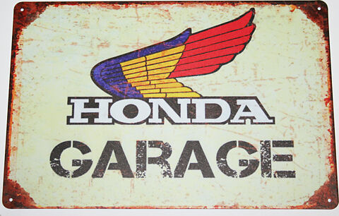 Honda Garage - Tin Sign - XLmotorcycleparts