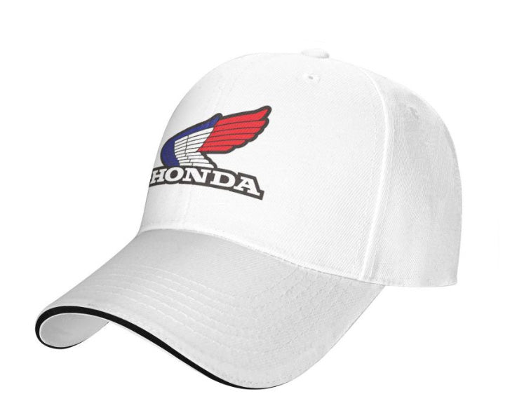 White Honda Logo Hat - XLmotorcycleparts