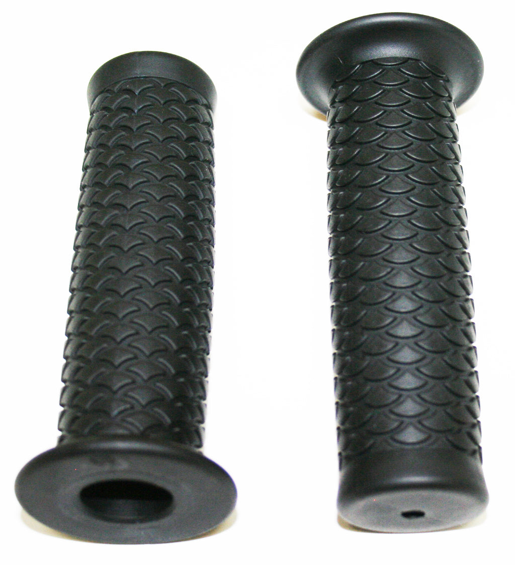 Black Retro Grips ~ For 7/8" bars