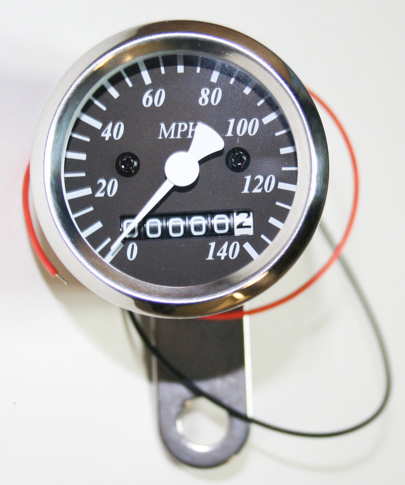 Micro Custom Speedometer-MPH ~ Black Face Plate