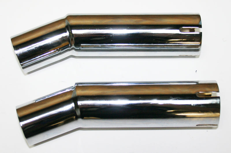 Chrome Upswept Muffler Extension Set - XLmotorcycleparts