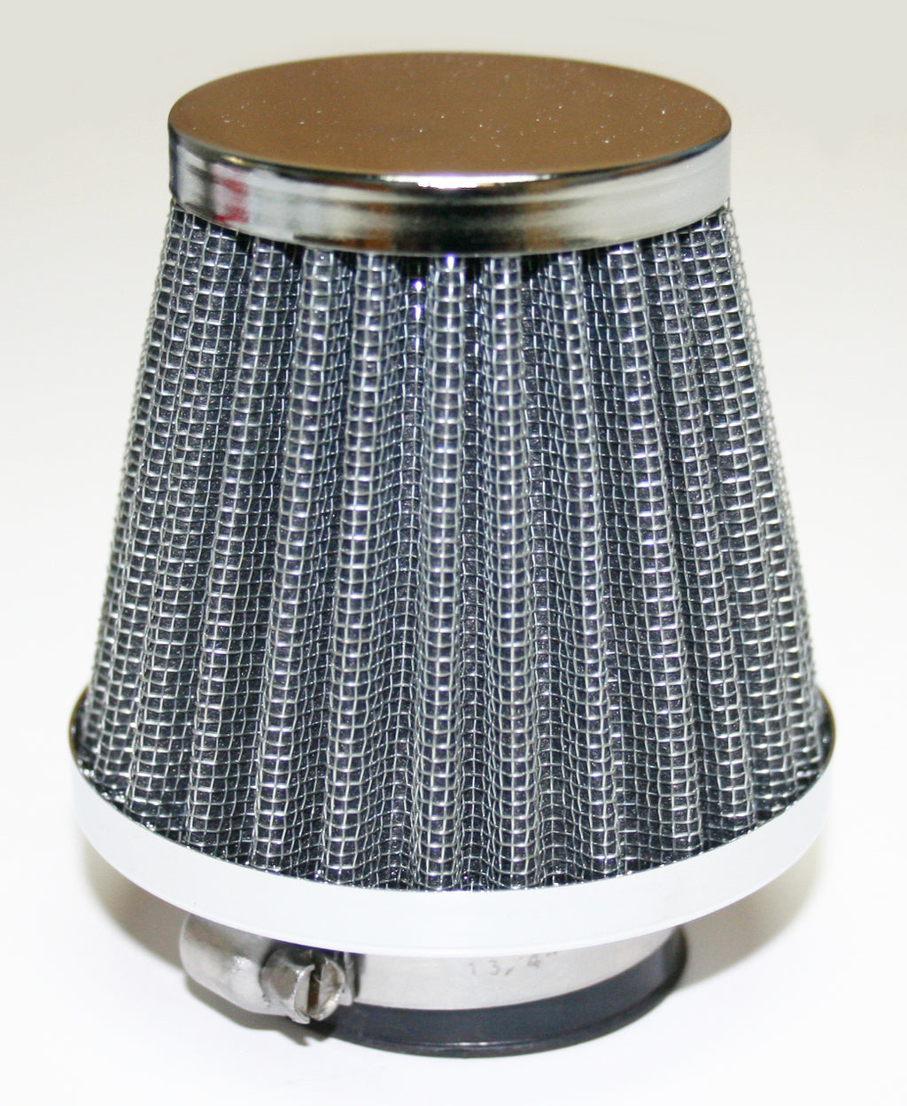 Chrome Circular Pod Air Filter ~ 39mm