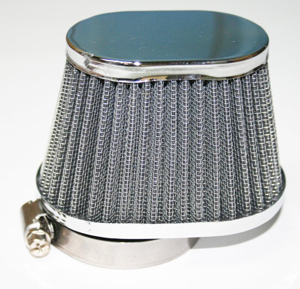 Chrome Oval Pod Air Filter ~ 54mm