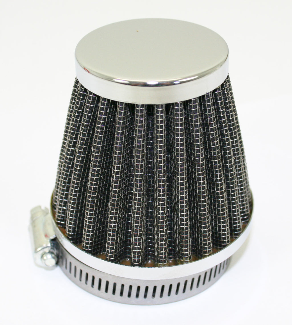 Chrome Circular Pod Air Filter ~ 54mm