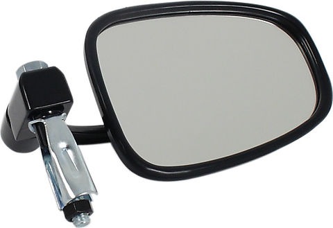 Black Bar End Oval Mirror - XLmotorcycleparts