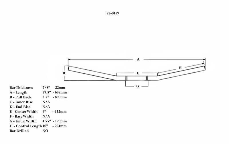 Drag Bar Style Handlebar